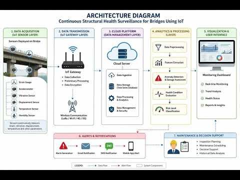 Continuous Structural Health Surveillance for Bridges Using IoT