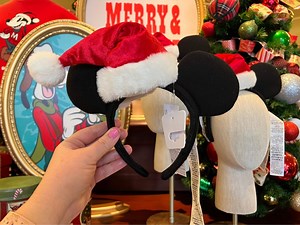 Mickey Mouse Santa Ear Headband To Get Into The Ho-Ho-Holiday Spirit! | Chip and Company