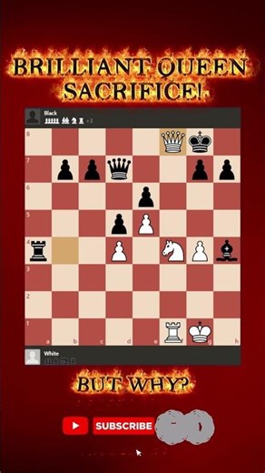 Brilliant Queen Sacrifice! But Why? - #01 | ChessBites Daily