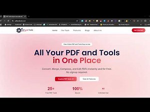 PDF and Tools | free pdf tools | no signup | direct use | easy to use