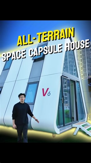 This is our completed space capsule cultural tourism project! #prefabhouse #spacecapsulehouse #capsulehouse #passivehouse #capsulehome