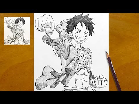 How to Draw Luffy Step by Step || One Piece Drawing Easy || Anime Art Tutorial