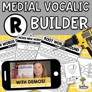 Medial Vocalic R Builder - Worksheets, Cards, & Speech Therapy Homework