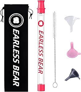 Shot Straw, shot straw for liquor & chaser,Portable Liquor Dispenser, Fits All Bottles, Enjoy Wine Anywhere 1oz (Girly pink)