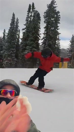 Felt this in my soul 😬 #snowboarding #gopro #fullsend #snowboard #reaction