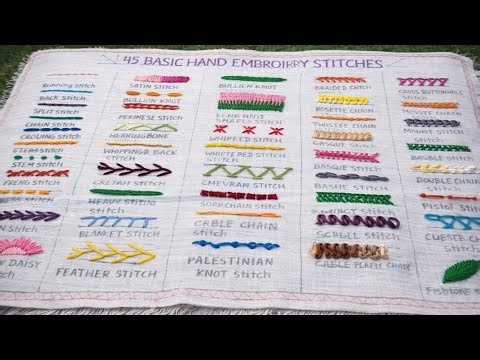 45 Hand Embroidery Stitches You Must Learn (Full Guide)