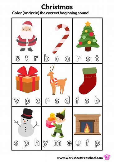 Christmas Worksheets Preschool | 15 Free PDF Printables
