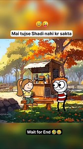 Tujse shadi nahi karunga 🤣 @nikhilkumar_arvn @ddikshasoni . Please 🙏 Like 👍 Share ❤️ Comment and Follow . #shadi #weds #girlfriend #2d #asking #marry #angry #funnyvideo #comedy #funny #fun #cartoon #2danimation | Cartoon Wala