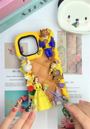 DIY Beauty and the Beast Decoden Phone Case Tutorial