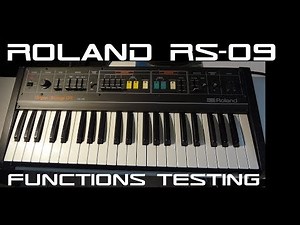 Roland RS-09 Functions Testing Analog Organ String Synthesizer Rik Marston