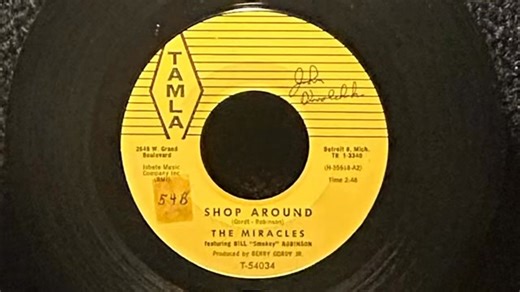 . Dec. 1960/61 another R&B vocal group from Detroit Michigan with their debut Top 40 hit record that peaked @ #2. New to the scene The Miracles with "Shop Around" #1 for 8 weeks in the R&B chart ￼ | Dennis Groft