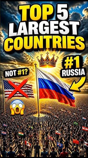 Top 5 Largest Countries in the World 🌎 #shorts