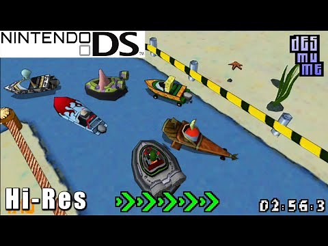 SpongeBob's Boating Bash - Nintendo DS Gameplay High Resolution (DeSmuME)