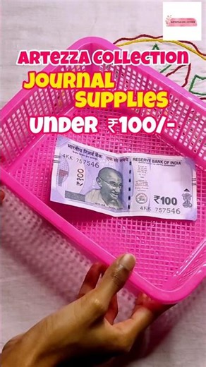 ✨Journal Supplies Under ₹100/-✨#artezza_collection#journalsupplies#stickers#under100#ytshorts#order