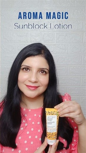 Aroma magic sunblock lotion #sunscreen #viral #aromatherapy