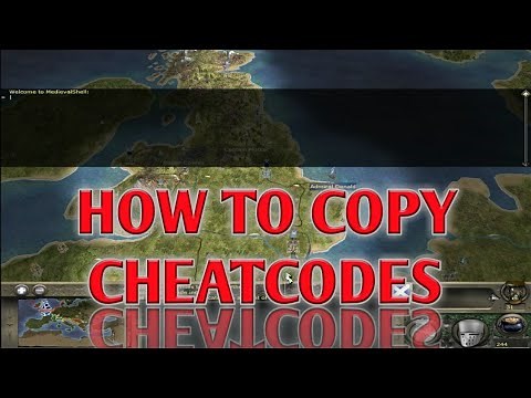 How to COPY cheatcodes in Medieval 2 Total War