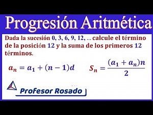 Progresión aritmética | término enésimo y sumatoria