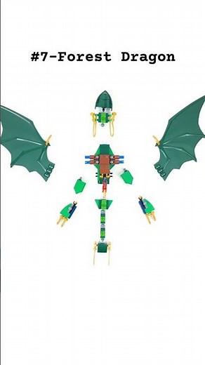 Lego Ninjago 71829 Lloyd's Green Forest Dragon | Stop Motion Speed Build #lego #ninjago #legosets