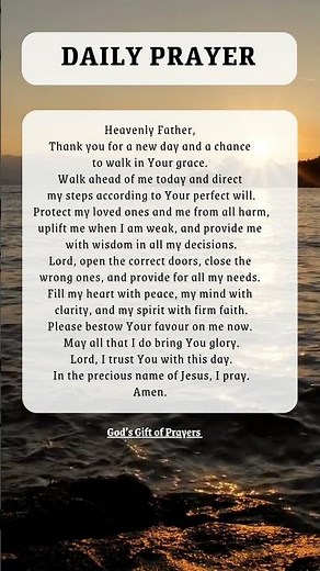 Say This Daily Morning Prayer 🙏 | Start Your Day With God’s Blessings & Protection