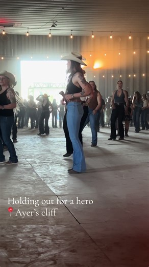 Line Dancing Performance of 'I Need a Hero'