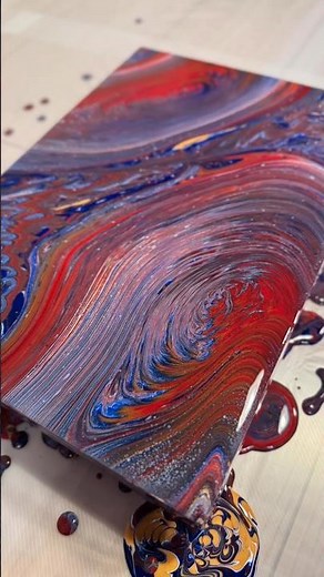 A vibrant world created through fluid art