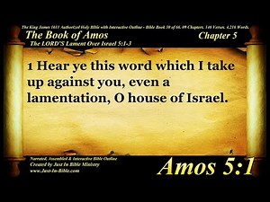 Bible Book #30 - Amos Chapter 5 - The Holy Bible KJV Read Along Audio/Video/Text