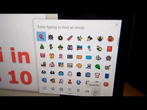 How to open Emoji in Windows Computer