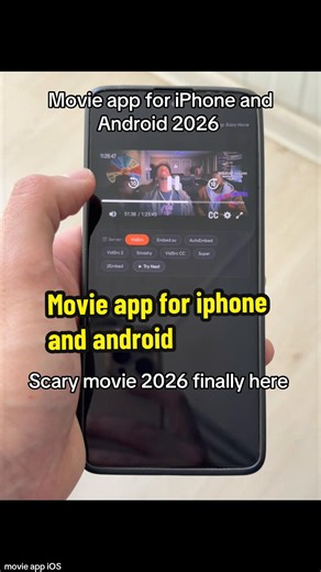 Movie app for iPhone and Android 2026 #MovieApp #movies #movie #scarymovie