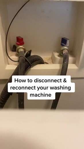 How to disconnect and reconnect your washing machine. | washing machines