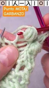 ✨ Cómo Tejer PUNTO MOTA (BODOQUE / POPCORN) a Dos Agujas 🧶 #tejidofacil