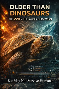 Turtles are not just slow-moving animals — they are one of Earth’s greatest survivors. Born alongside dinosaurs, they lived through meteor impacts, ice ages, and shifting continents… and they are still here. Their shell isn’t armor — it’s part of their skeleton. Their body can survive months without food, hours without oxygen, and even frozen lakes. They shape entire ecosystems, balance oceans, and protect coral reefs. But after surviving 220 million years of natural disasters, turtles now face 
