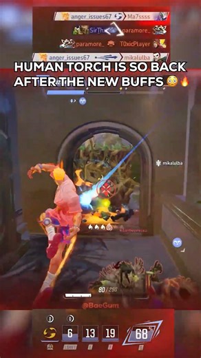 HUMAN TORCH IS SO BACK AFTER THE NEW BUFFS 😳🔥#marvelrivals #marvelrivalsgameplay #marvel #gaming
