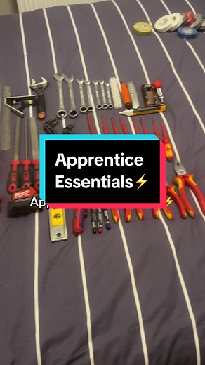 Apprentice Electrician Essentials || #tools #apprentice #electrician #sparky #viral