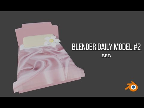 Cute Bed in Blender | Daily Blender Model #2