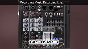 GAX-TDS4 4 Channels Sound Audio Mixer 99 Effects 7 Band EQ USB PC Play Record Blueteeth Dj Mixing Console Table for Party