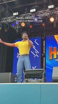 Bradley Gibson from Disney’s Hercules performs at West End Live ⚡️ ‪@DisneyUK‬