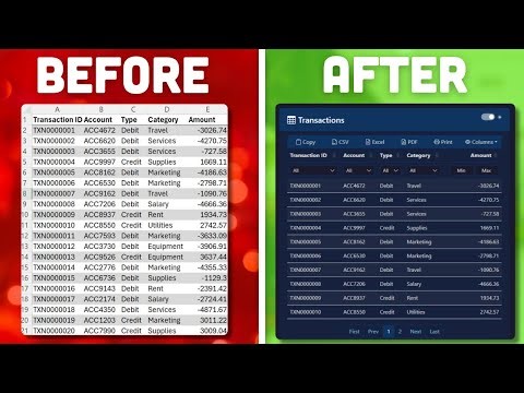 Turn Excel Tables Into Stunning HTML Reports (Free Add-in)