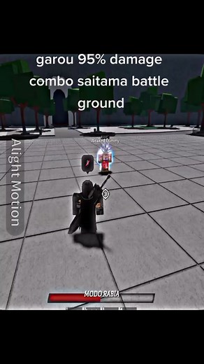 Saitama Battleground combo #fyp #roblox #saitamabattleground