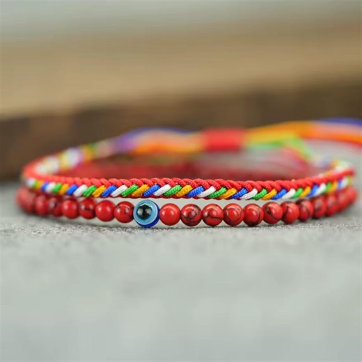 Men Tibetan Buddhist Knot Bracelet, Handmade Braided Rope, Yoga Meditation, Protection Bracelet for Him - Etsy