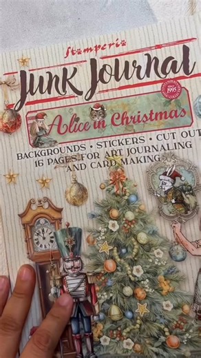 Stamperia International on Instagram: "Alice is baack🤩🥰 so @cristinaradovan is here to show you a wonderful junk journal tutorial with the new collection #stamperia #journaling #papercrafting #artsupplies #papercraft"