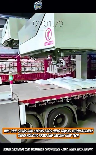 Watch These Bags Load Themselves onto a Truck – Zero Hands, Fully Robotic