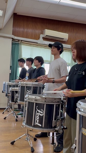 スネアドラム演奏｜マーチング＆アンサンブル練習のひととき
