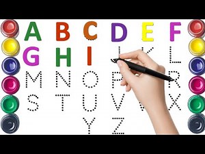 A to Z Alphabets for kids, collection for writing along dotted lines for toddlers, 12345, ABC Song