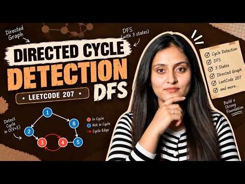 Cycle Detection in Directed Graph | DFS | Recursion Stack | Python, Java & C++