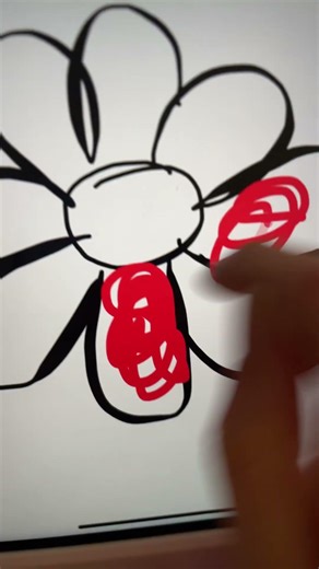 Drawing a flower just for fun