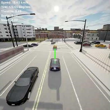 Carla simulation on signalized intersection scenarios 2
