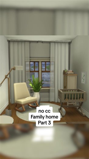 Only BASE GAME Growing together🫶🏻 Part 3: second floor interior🧸🍼 This part is all about cozy bedrooms, the cutest nursery and a beautiful balcony. It’s hard to believe this house was built with only one pack! But it just shows how much you can do with right inspiration✨🕊️ No cc//Gallery ID: theinsims #simstok #sims4nocc #sims4building #sims4housebuild