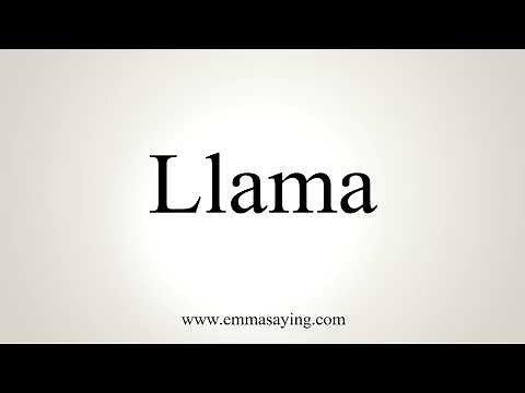 How To Pronounce Llama