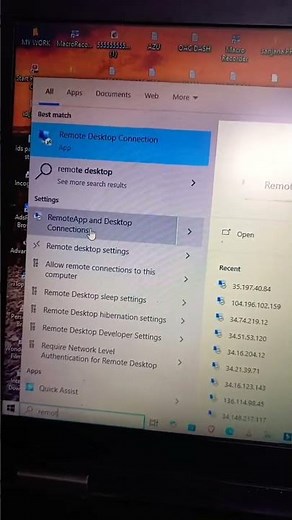 How to connect Remote Desktop Connection in Window 10 #shorts