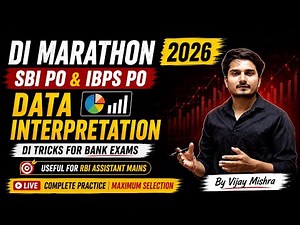 Data Interpretation Marathon for SBI PO, IBPS PO 2026🔥 DI Tricks for Bank Exams | Vijay Mishra